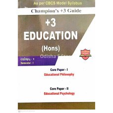 Champion’s +3 Guide +3 Education (Hons) Core Paper-I & II Sem-1