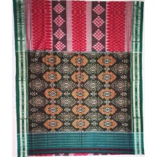 Maniabandhi Lite-Red Cotton Saree