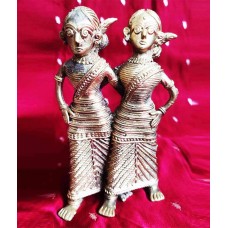 Dhokra Dancing Women Pair