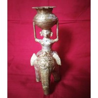 Exclusive Dhokra Art Handcrafted Elephant for Home Decor of Brass