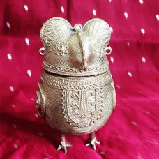 Owl - Tribal Odisha Dhokra Handmade Jewelry Box