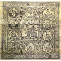 Rasalila in centre with Dasa Avatara