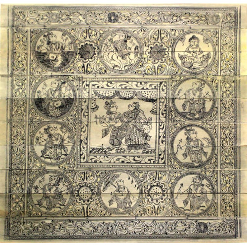 Rasalila in centre with Dasa Avatara