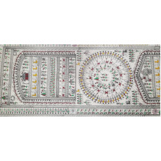 Tribal art (Saura) on silk 3