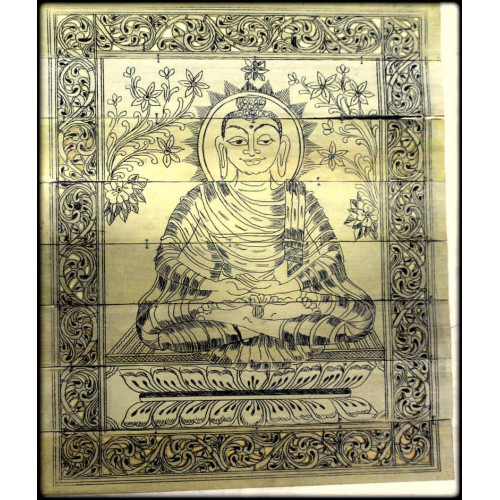 Palm Leaf Buddha in sitting position