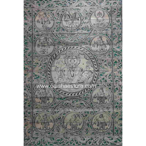 Lord Ganesha Palm Leaf