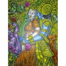 Radha Krishna Modern Painting 1