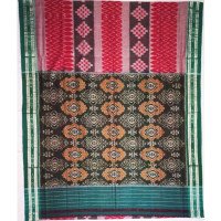 Maniabandhi Lite-Red Cotton Saree