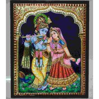 Tanjor Art Radha krishna Photo Frame TPA003