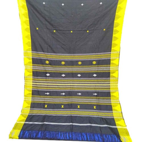 Black Color Kotpad Handloom Tasar Saree