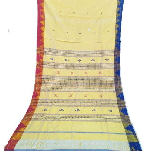 Red Green Color Border Kotpad Handloom Tasar Saree