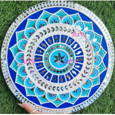 Protective Floral Wall Decor –Handmade Round MDF Artwork 14 Inch Protective Floral Wall Decor –Handmade Round MDF Artwork 14 Inch