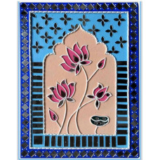 Ethnic Jharokha Style Lotus Wall Décor 18x15 Inch Ethnic Jharokha Style Lotus Wall Décor 18x15 Inch