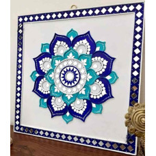 Ethnic Square Flower Wall Hanging 15x15 Inch Ethnic Square Flower Wall Hanging 15x15 Inch
