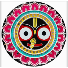 Traditional Multi-Color Shree Jagannath Wall Décor 14 Inch Traditional Multi-Color Shree Jagannath Wall Décor 14 Inch