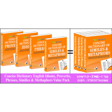 Concise Dictionary English Idioms, Proverbs, Phrases, Similies & Methaphors Value Pack