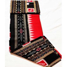 Sambalpuri Flower Print Border Cotton Dress Meterial