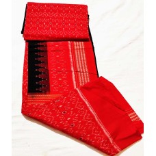  Sambalpuri IKAT Pattern Red Color Fabric