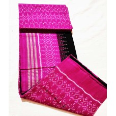 Sambalpuri Pink Color Cotton Dress Meterial