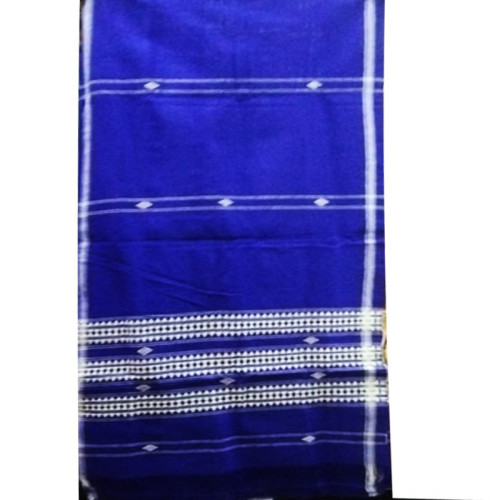 Blue colour With white print Handwoven Koraput Cotton Stole