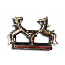 Brass Dokra figurine-2 horses