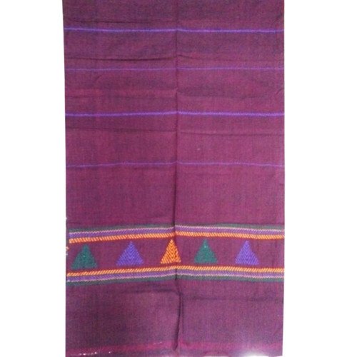 Maroon color Handwoven Koraput Cotton Stole