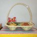 Sabai Grass Utility Dry Fruit Chocolate Tray Mandir basket with handle