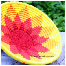 Sabai Grass & Wool Fruit Basket Multipurpose Tray Organiser Gift Hamper 1