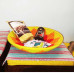 Sabai Grass & Wool Fruit Basket Multipurpose Tray Organiser Gift Hamper 1