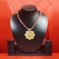 Tribal Handmade Dhokra Sun dial Necklace