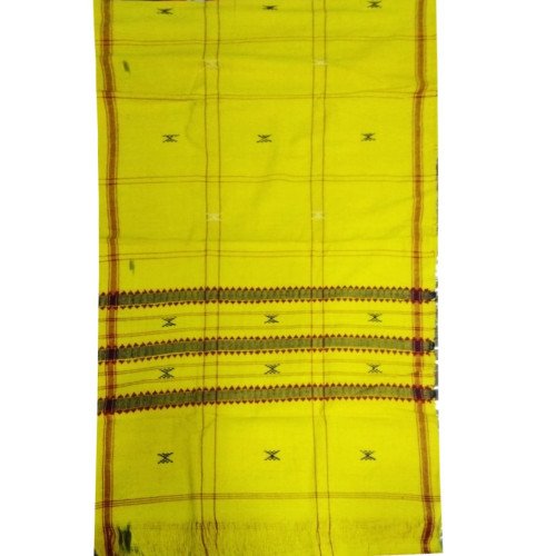 Yellow color Handwoven Koraput Cotton Stole