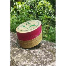 Palm Leaf Round Jewellery Box Tiger