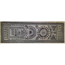 Tribal art (Saura) on silk