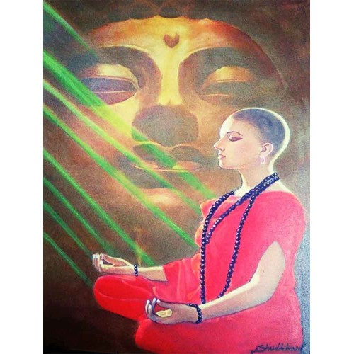 Meditating Buddha Painting
