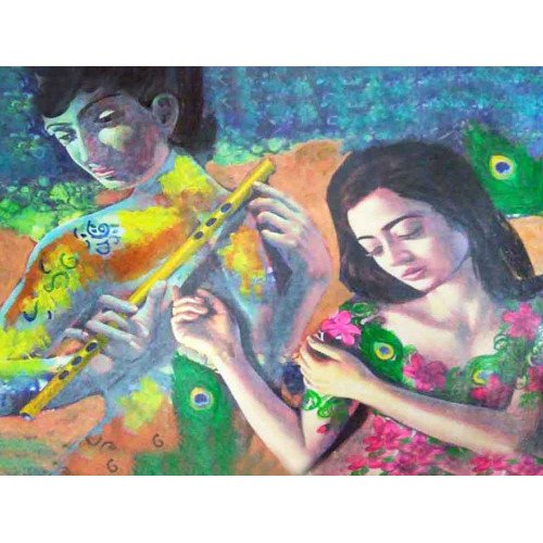 Radha Krishna Modern Painting 8