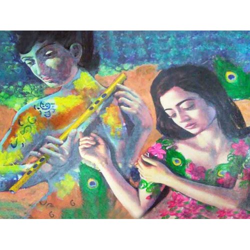 Radha Krishna Modern Painting 8