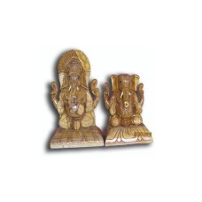 Sitting Ganesha Pair