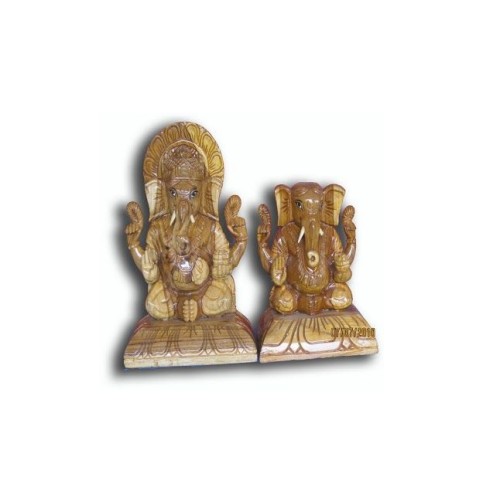 Sitting Ganesha Pair