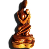 Wooden Mother & Child 5