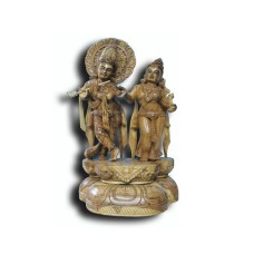 Wooden Radha krishna 1