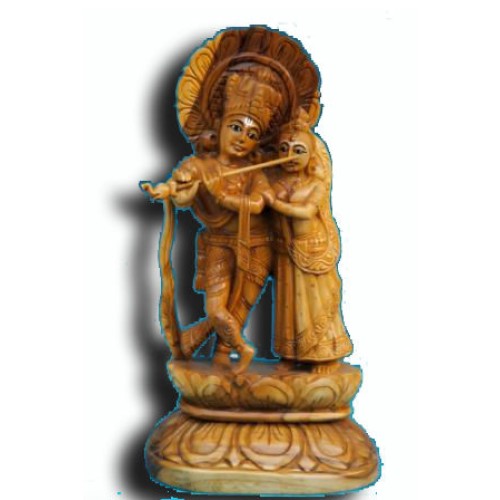 Wooden Radha krishna 2