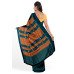 Black With Sea Green Border Handwoven Kotpad Saree