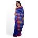 Blue With Red Border Handwoven Kotpad Saree