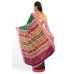 Green With Pink Border Hand Woven Kotpad Saree