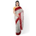 Grey Handloom Kotpad Saree with Maroon Border Grey Handloom Kotpad Saree with Maroon Border