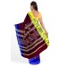 Maroon Body with Blue and Yellow Border Kotpad Handwoven Saree