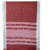 Maroon Kotpad Saree with White Borders and Check Stripes Maroon Kotpad Saree with White Borders and Check Stripes