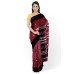 Maroon With Black Border Hand Woven Kotpad Saree