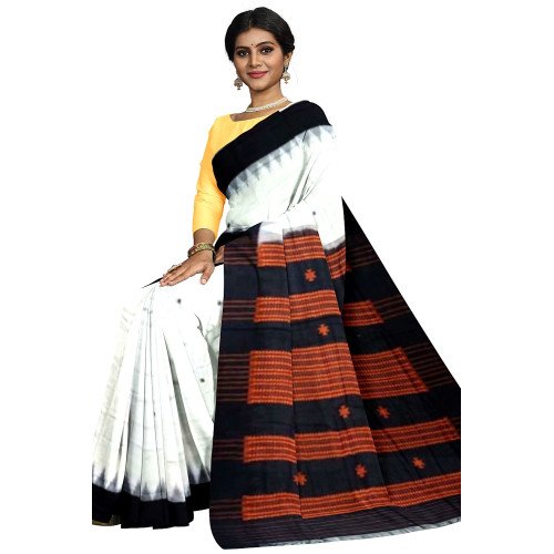 White Hand Woven Kotpad Saree