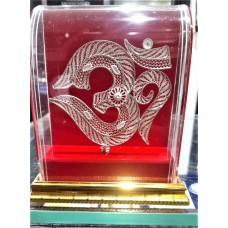 Boxed Aum Silver Decorative
